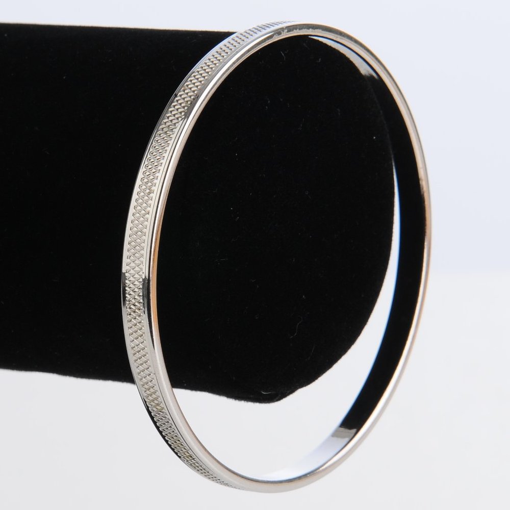 TWO MONET SIlver Tone Bangle Bracelets